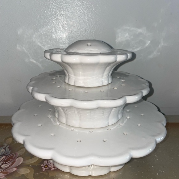 Vintage Ceramic Tiered Tulipiere Flower Holder - Picture 4 of 8